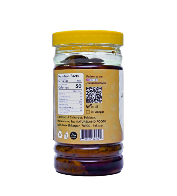 Natureland Shikarpuri Lemon Pickle in Oil 500g - Image 2